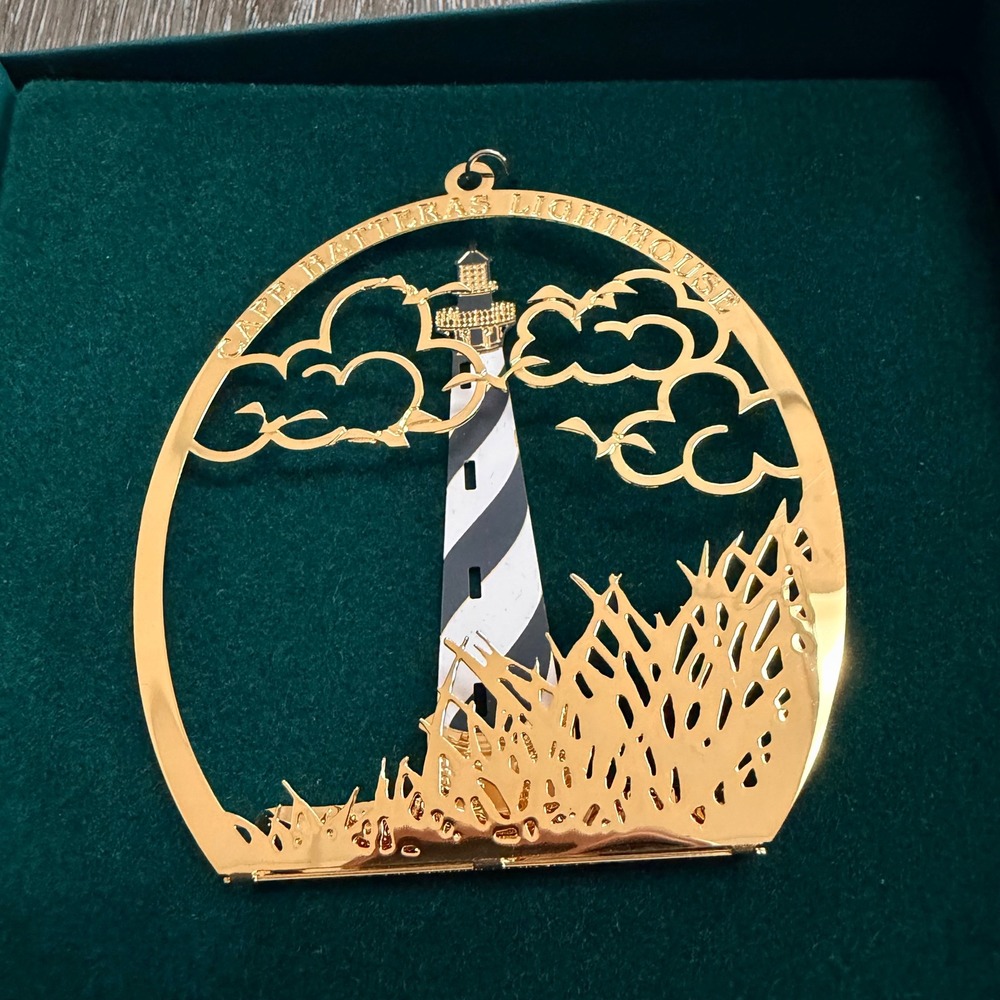 Strawbridge's Cape Hatteras Lighthouse Brass Ornament Philadelphia Collection